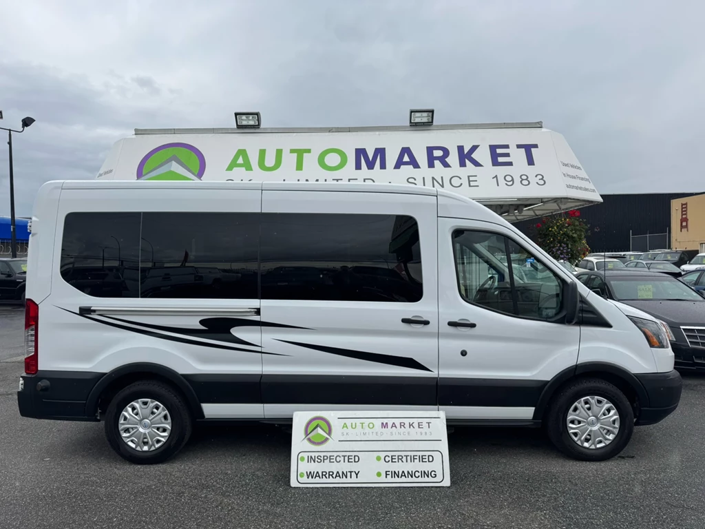 Used 2019 Ford TRANSIT WAGON 350 15 PASS. WAGON MED ROOF LONG WB CERTIFIED! READY TO GO!