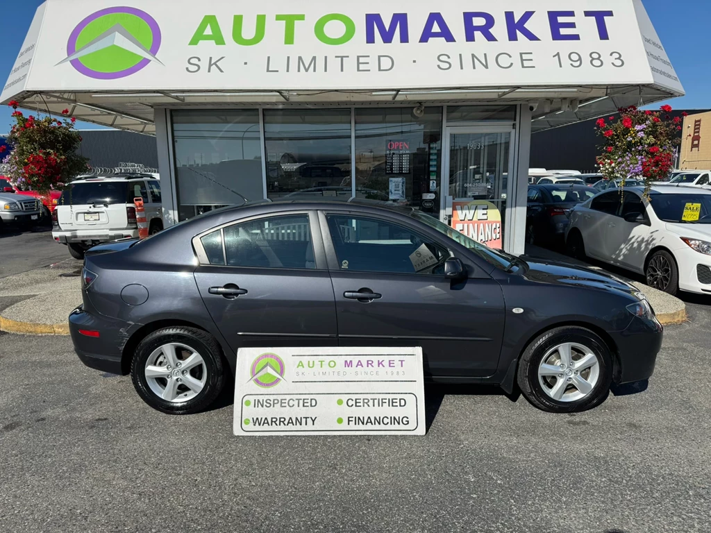 Used 2007 Mazda MAZDA3 i Sport 4-DR FULLY INSPECTED & A WARRANTY TOO!