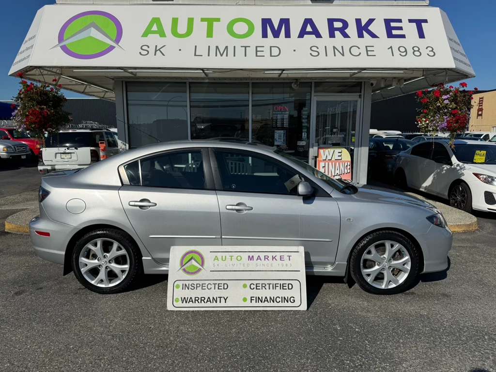 Used 2007 Mazda MAZDA3 GT ALL NEW BRAKES! NEW STRUTS! INSPECTED & A WARRANTY TOO!