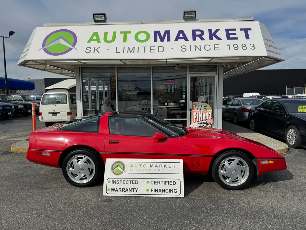 Used 1988 Chevrolet CORVETTE COUPE TARGA TOP! COLLECTORS CAR! FULL LOAD! INSPECTED W/BCAA MBRSHP & WRNTY TOO!