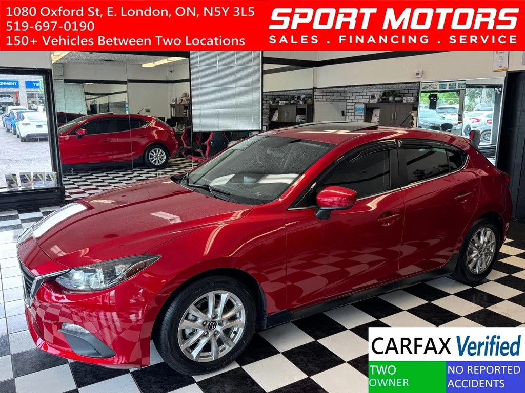 Used 2016 Mazda MAZDA3 GS Hatchback+New Tires+Sunroof+CLEAN CARFAX
