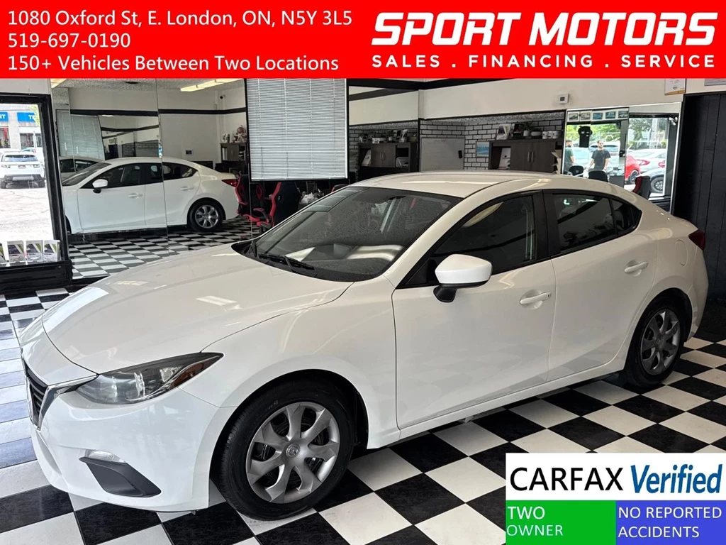 Used 2016 Mazda MAZDA3 GX+New Tires+Brakes+Camera+A/C+CLEAN CARFAX