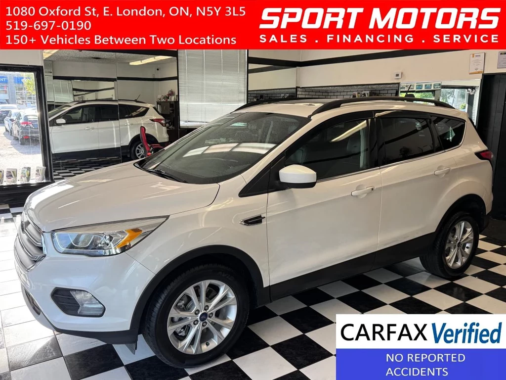 Used 2018 Ford ESCAPE SEL 4WD+Leather+Roof+ApplePlay+GPS+CLEAN CARFAX
