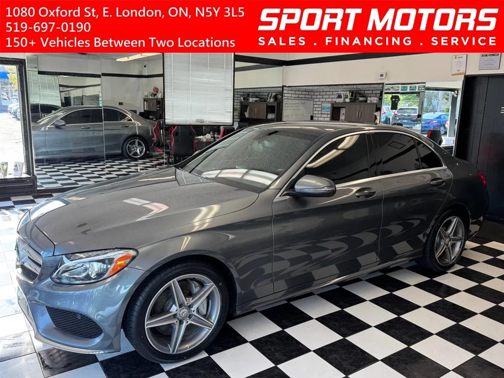 Used 2017 Mercedes-Benz C-CLASS C300 4MATIC+New Tires+Roof+GPS+Camera