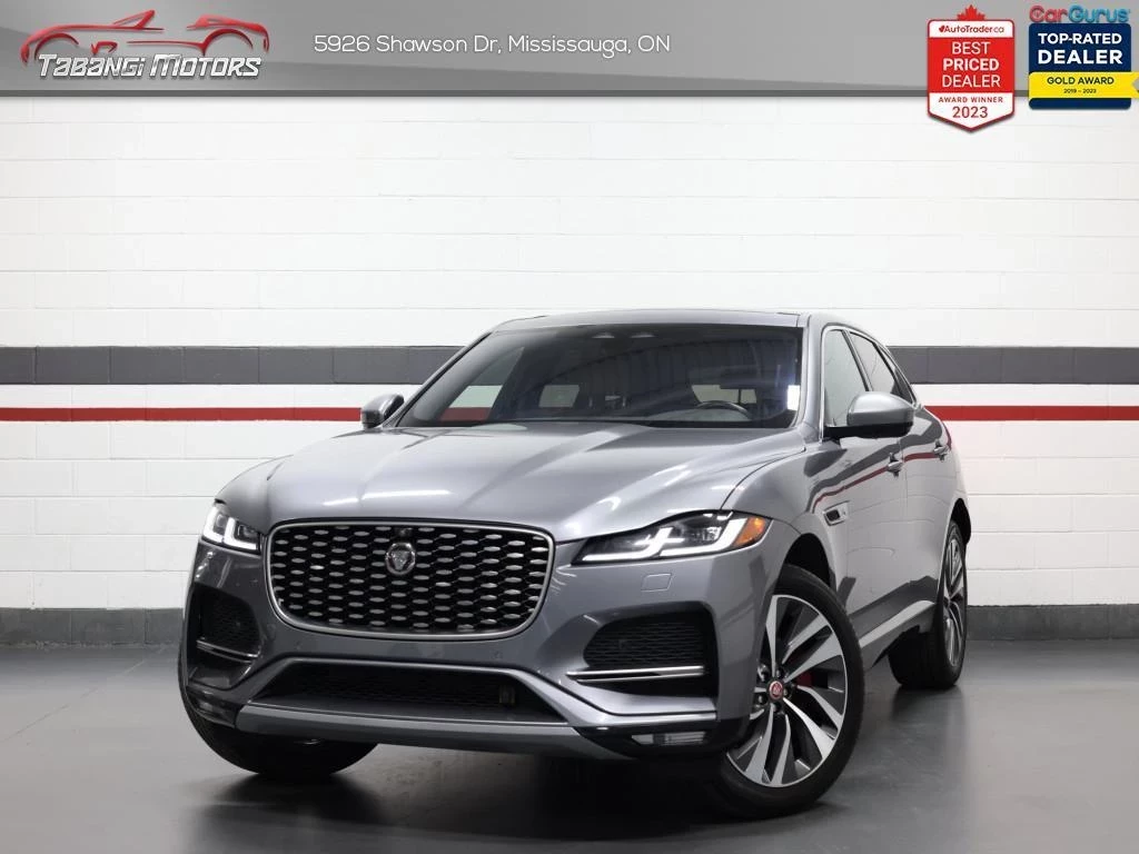 Used 2021 Jaguar F-PACE P250 No Accident Caramel Leather Meridian Cooled Seats 360CAM Navigation Panoramic Roof